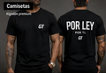 Camiseta gráfica con logo blanco por ley por ti